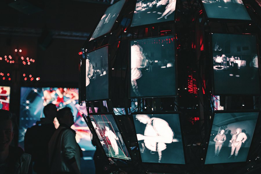 Analysts watching the monitoring wall during a live incident